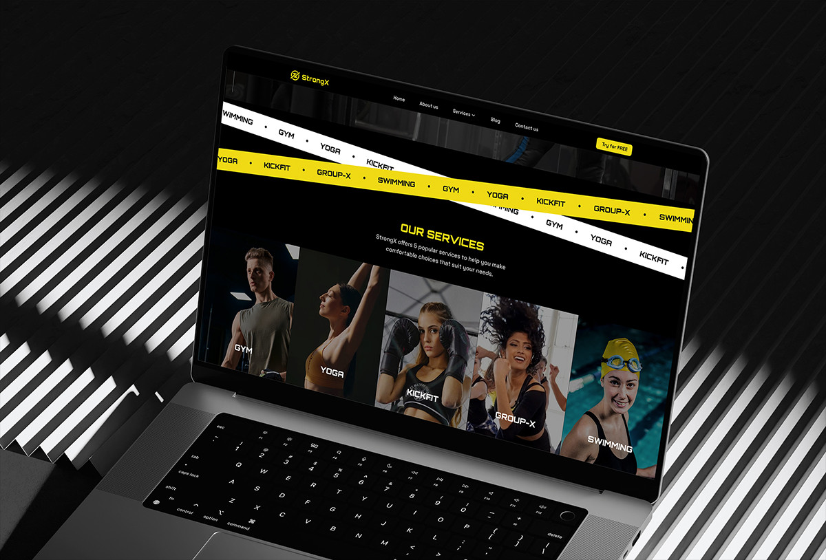 StrongX - Fitness Framer Template Preview Image 2