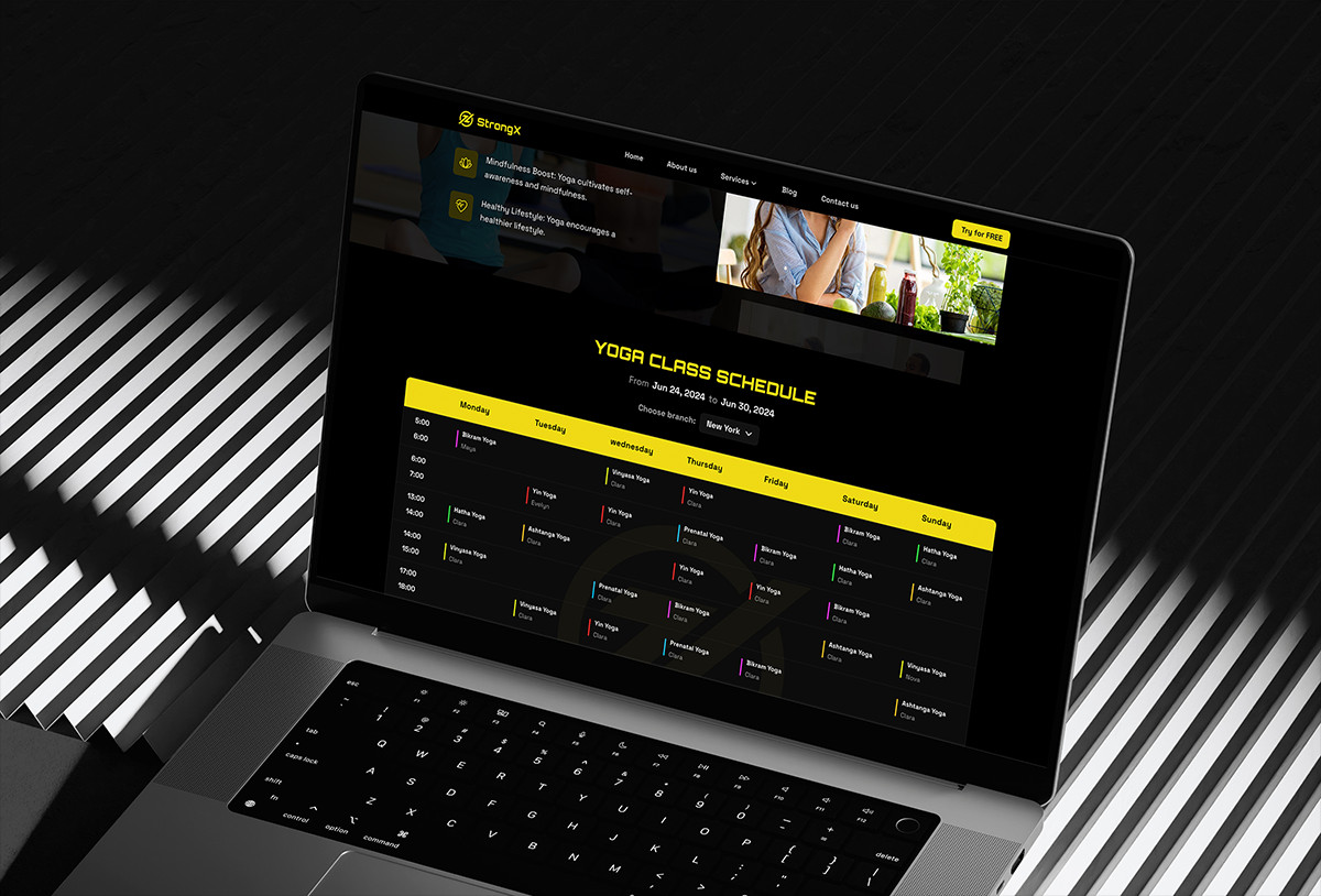 StrongX - Fitness Framer Template Preview Image 3